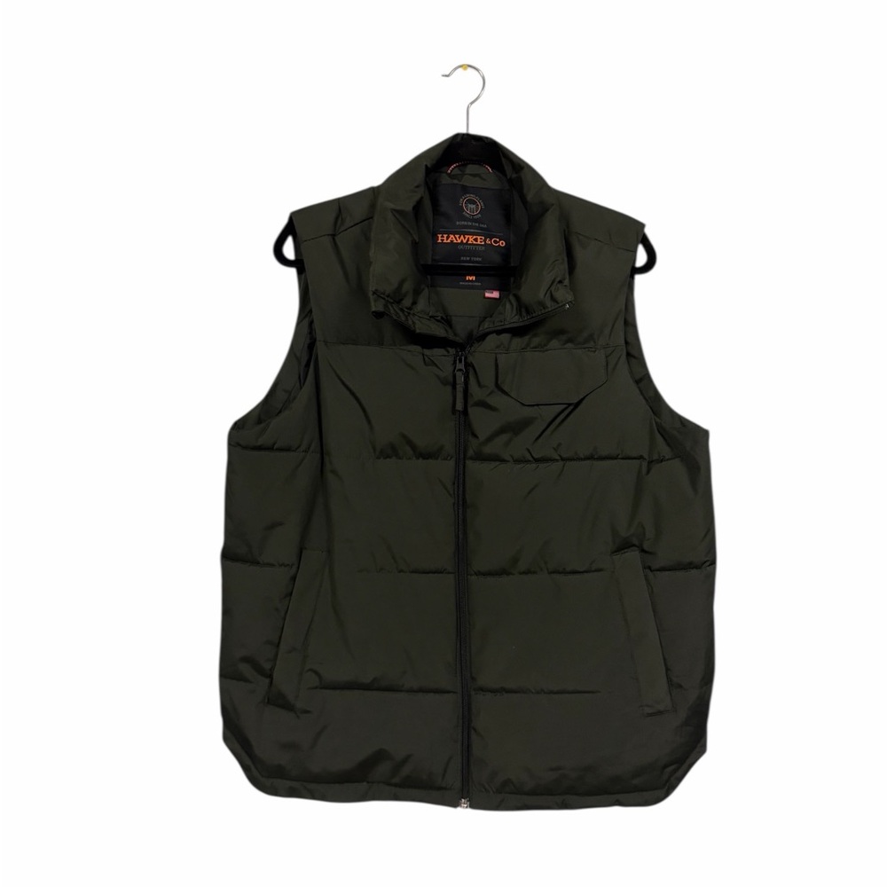 Hawke & Co Olive Green Quilted Puffer Vest